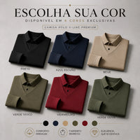 Camisa Masculina Polo V-Line Premium Casual e Social (COMPRE 2 LEVE 3)