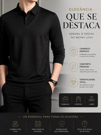 Camisa Masculina Polo V-Line Premium Casual e Social (COMPRE 2 LEVE 3)