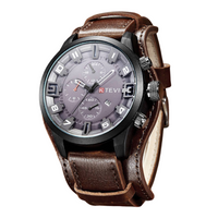 Relógio Masculino Esportivo Ktevi - Leather Bracelet