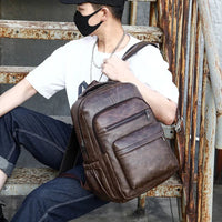 Mochila de Couro Masculina