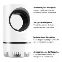 Armadilha Para Mosquito Elétrica Luz Ultravioleta Carpetino
