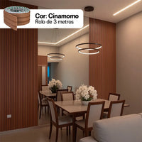 Kit Painel Ripado Autocolante 3M Laminado  | Linha Madeto | TOP