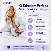 Fluffi™ — Edredom Térmico 2 em 1