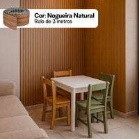 Kit Painel Ripado Autocolante 3M Laminado  | Linha Madeto | TOP