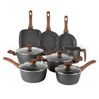 Jogo de Panelas Linen Ceramic - Revestimento Cerâmico Antiaderente 8 Peças