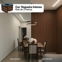 Kit Painel Ripado Autocolante 3M Laminado  | Linha Madeto | TOP