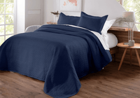 Kit de Colcha de Cama Azul